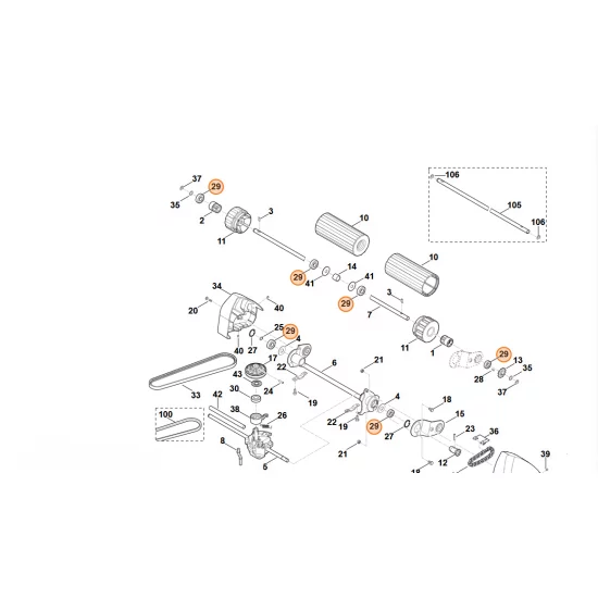 STIHL  Łożysko kulkowe S6001-2RS 9503 421 5132